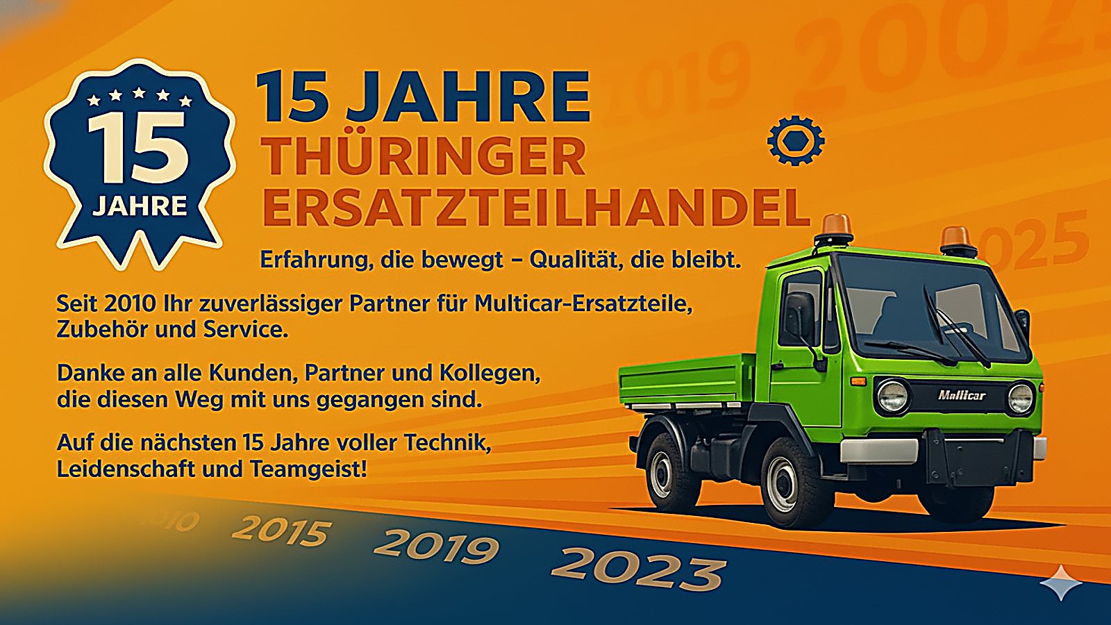 15-jähriges Betriebsjubiläum 15-jähriges Betriebsjubiläum